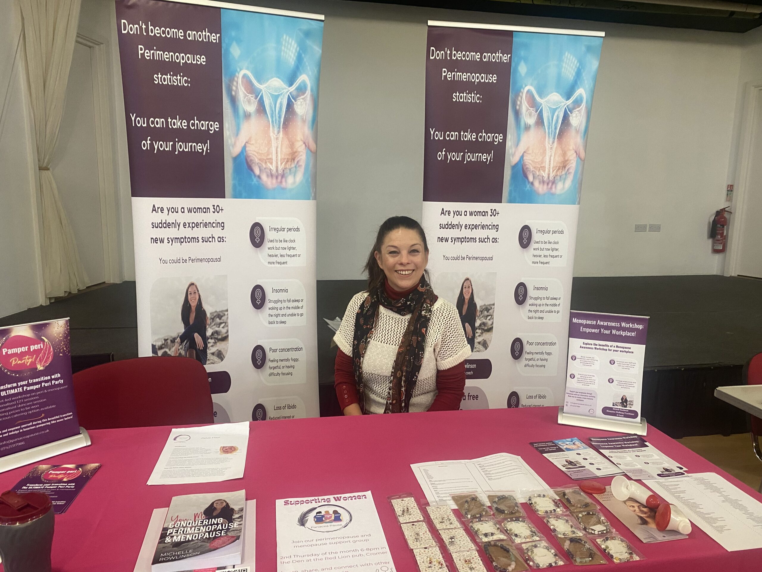Michelle Rowlinson Menopause awareness events